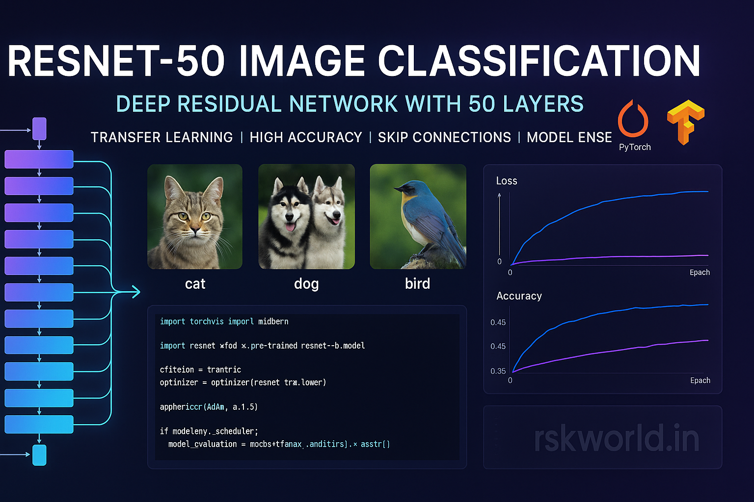 ResNet-50 Image Classification with Deep Learning - rskworld.in