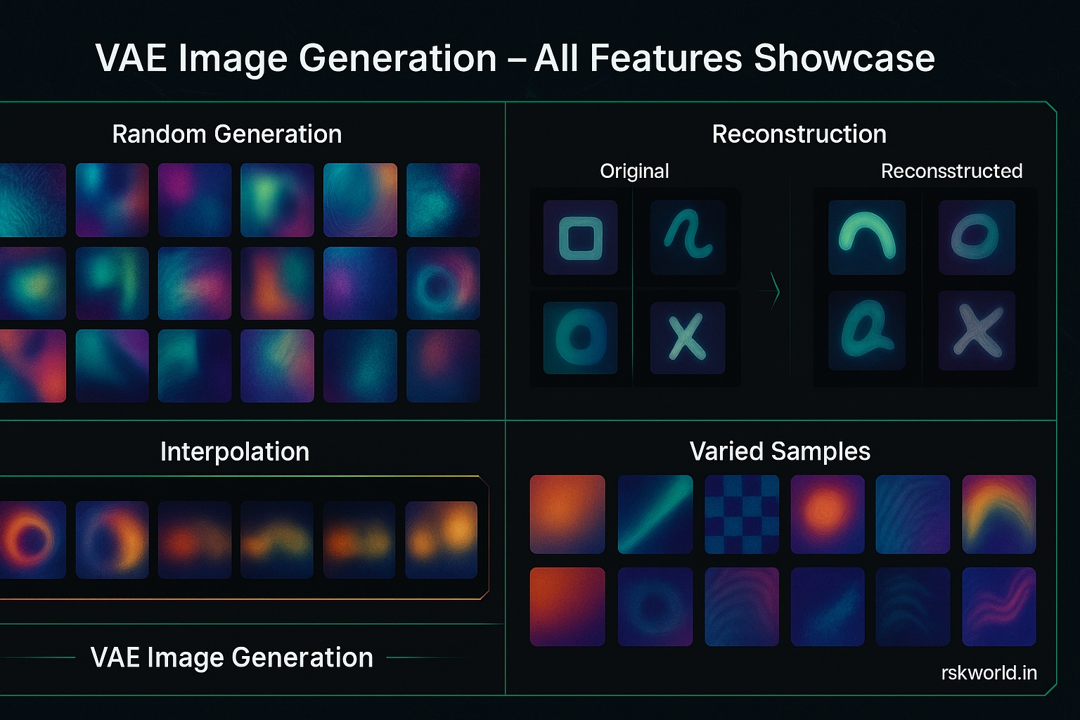 Variational Autoencoder Image Generation - rskworld.in