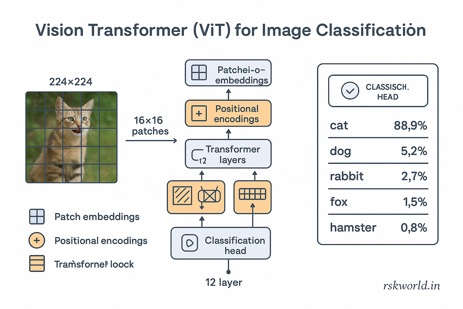Vision Transformer Image Classification - rskworld.in