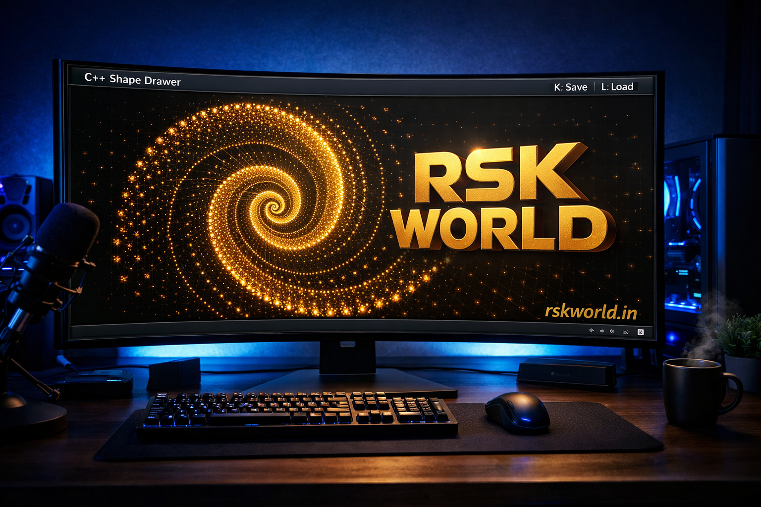 RSK World - C++ Shape Drawer | Advanced Graphics Application | Raylib ...