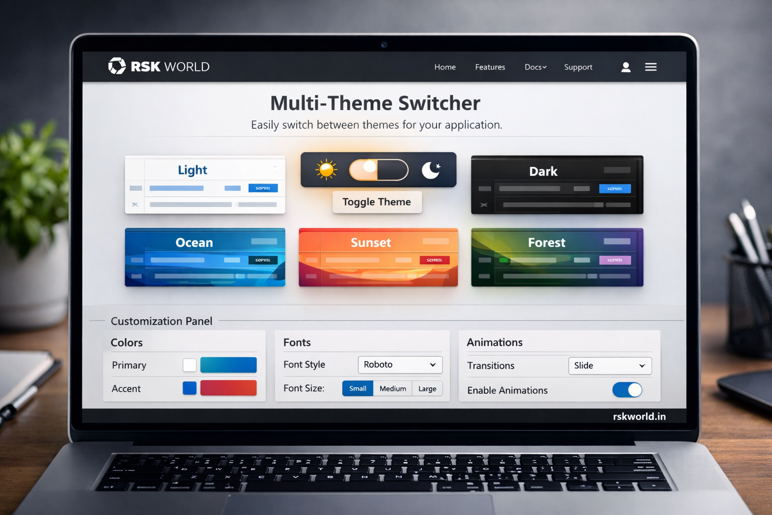 RSK World - Multi-Theme Switcher 2026 | Light, Dark & Custom Themes ...